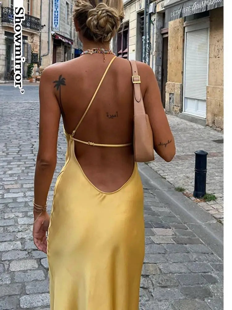 Envy NYC Envy NYC Satin Backless Maxi Dress — main product shot