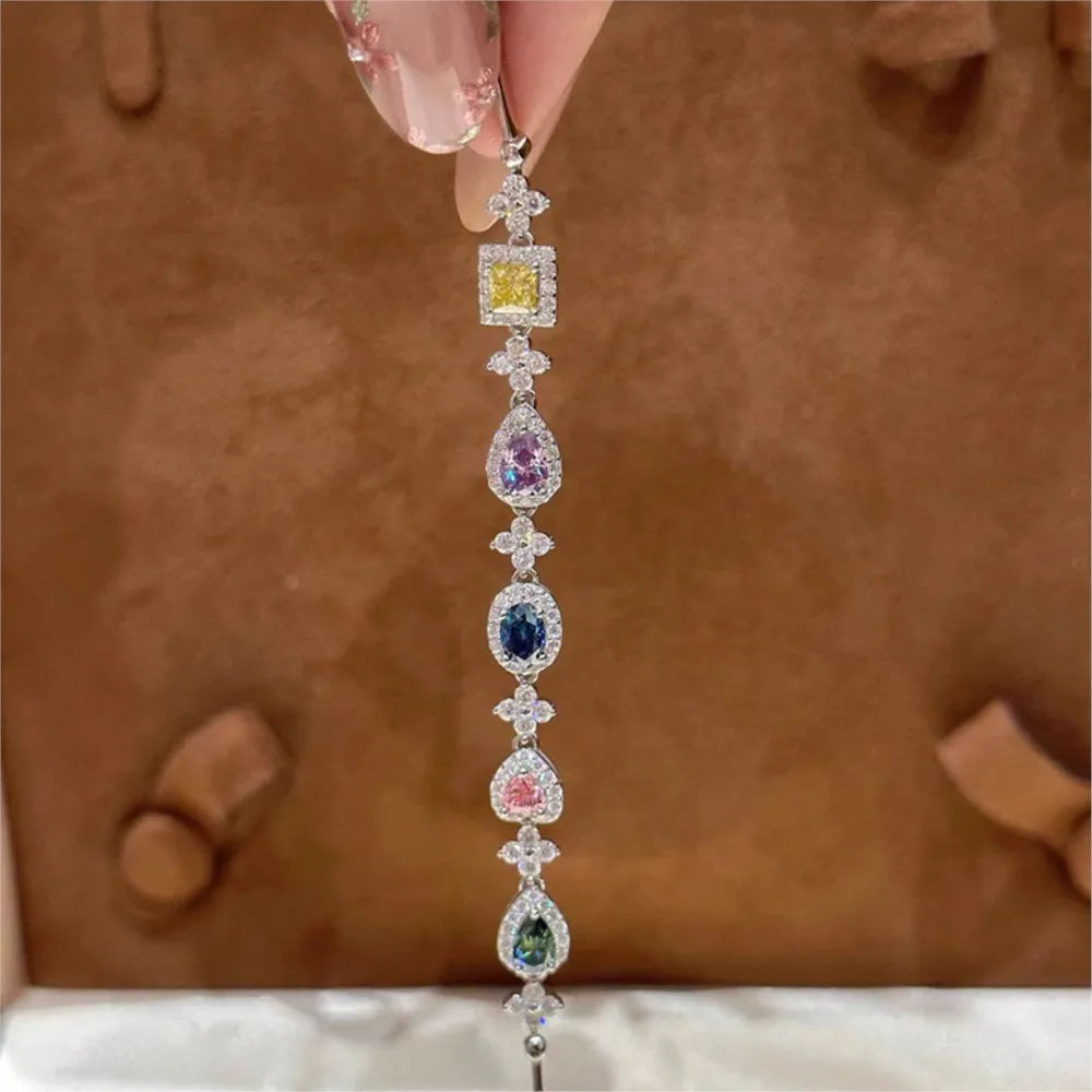 MyClosetAid Colorful Rhinestone Bracelet — alternative angle