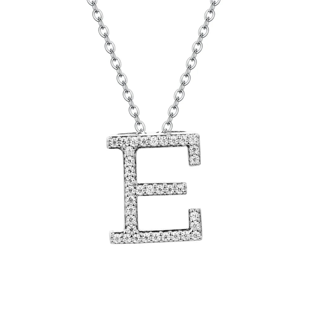 VVS1 D Moissanite Letters Pendant Necklace