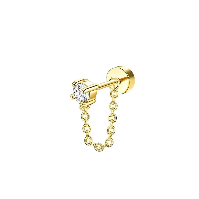 SORI STYLE Bobisty Stud Hoop Earrings — fabric or material detail
