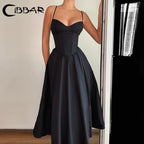Envy NYC Envy NYC Black Corset Party Dress — main product shot