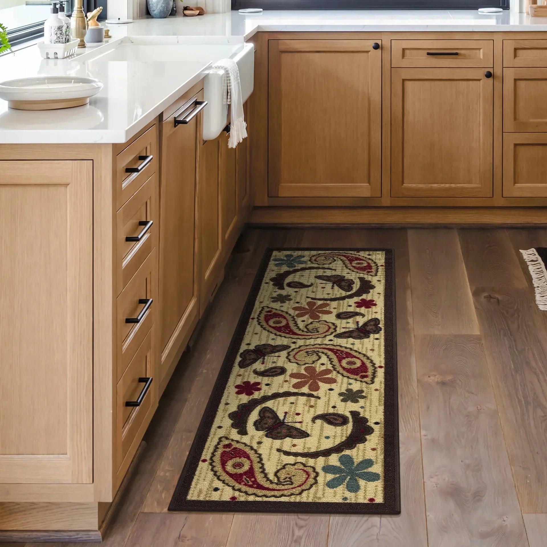 Perfecsy VIKAMA Bohemian Crystal Velvet Carpet Dirt Resistant And Easy To Care Hallway Full Carpeted Balcony Carpeted Home De