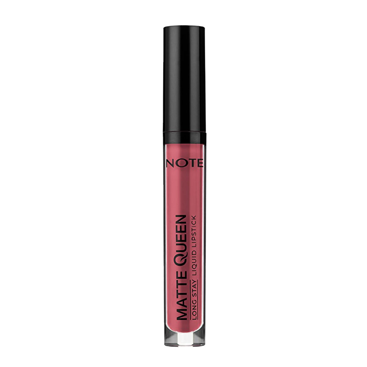Note Cosmetics Matte Queen Liquid Lipstick - Long Lasting, Highly Pigmented Lip Color