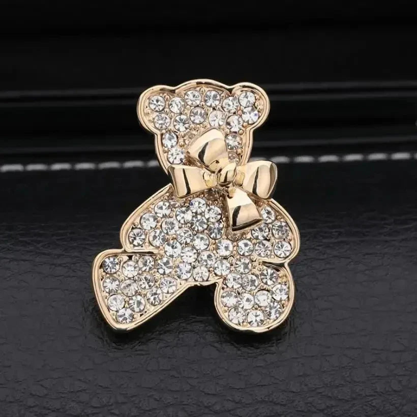 Envy NYC Croissant Brooch Plated Metal