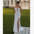 Envy NYC Envy NYC Celebrity Satin & Lace Mermaid Bridal Gown — main product shot