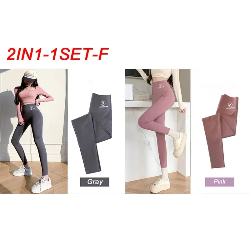 M-XL Shark pants women wear spring  autumn winter thin high-waisted belly lift hip yoga tights small feet black leggings