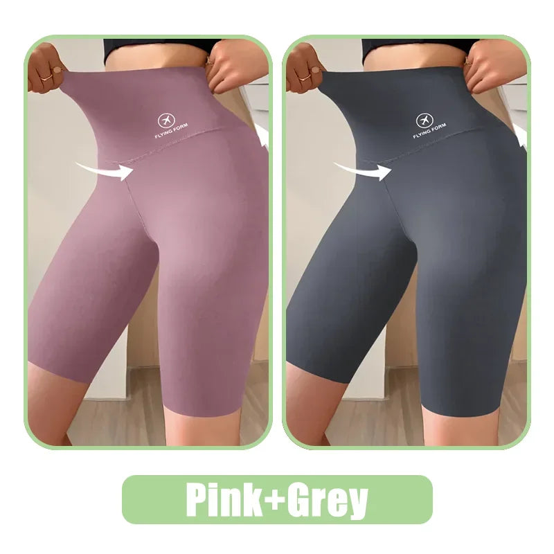 Perfecsy M-XL Women Shorts Sports Shorts For Women New Cycling Jogging Fitness High Waist Push Up Gym shorts Leggings Yoga Cl
