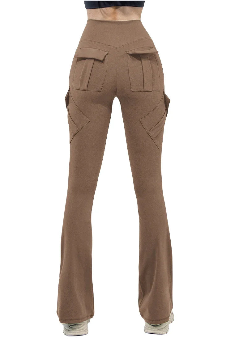MyClosetAid Wide Leg High Stretch Yoga Leggings — in-use photo