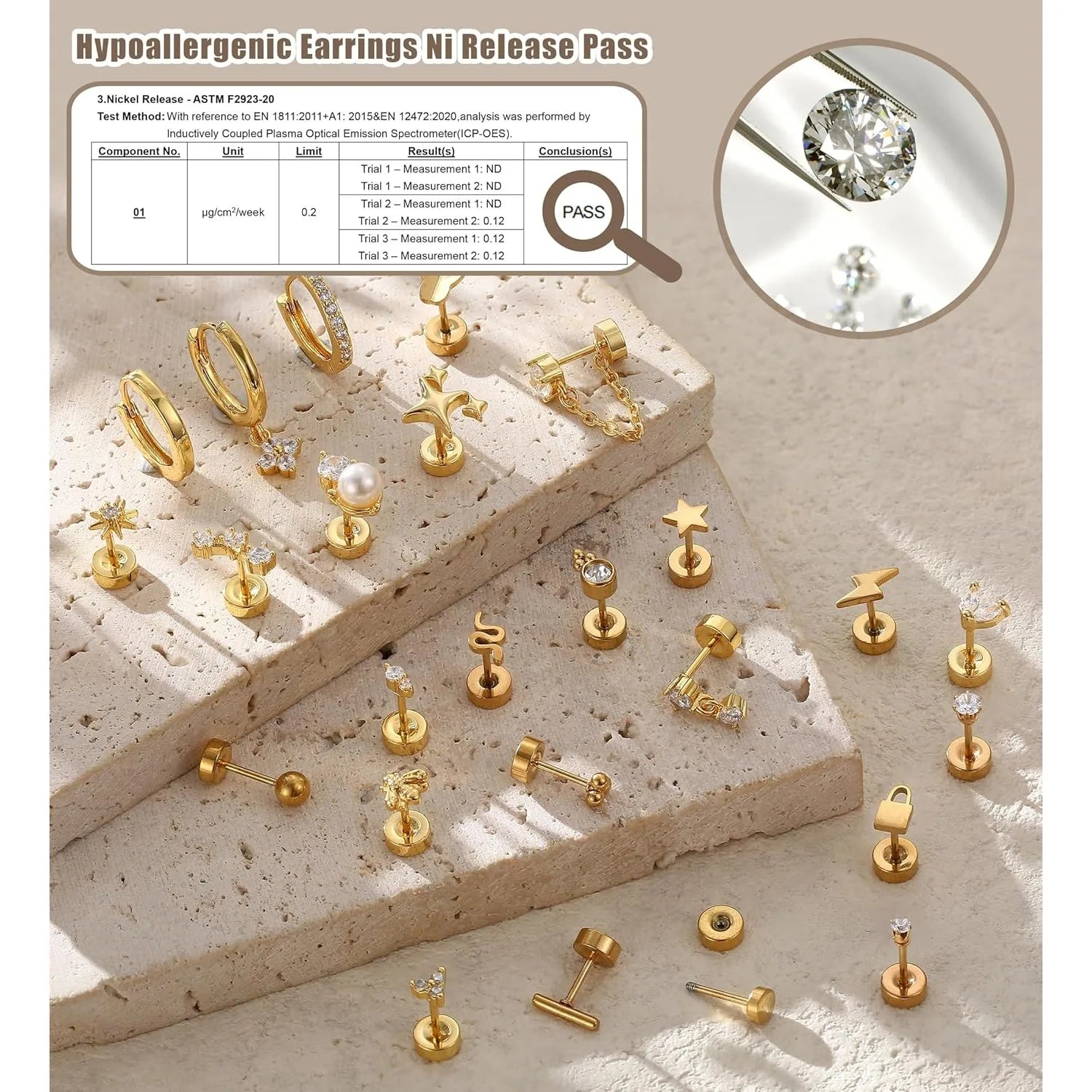 SORI STYLE Bobisty Stud Hoop Earrings — side view