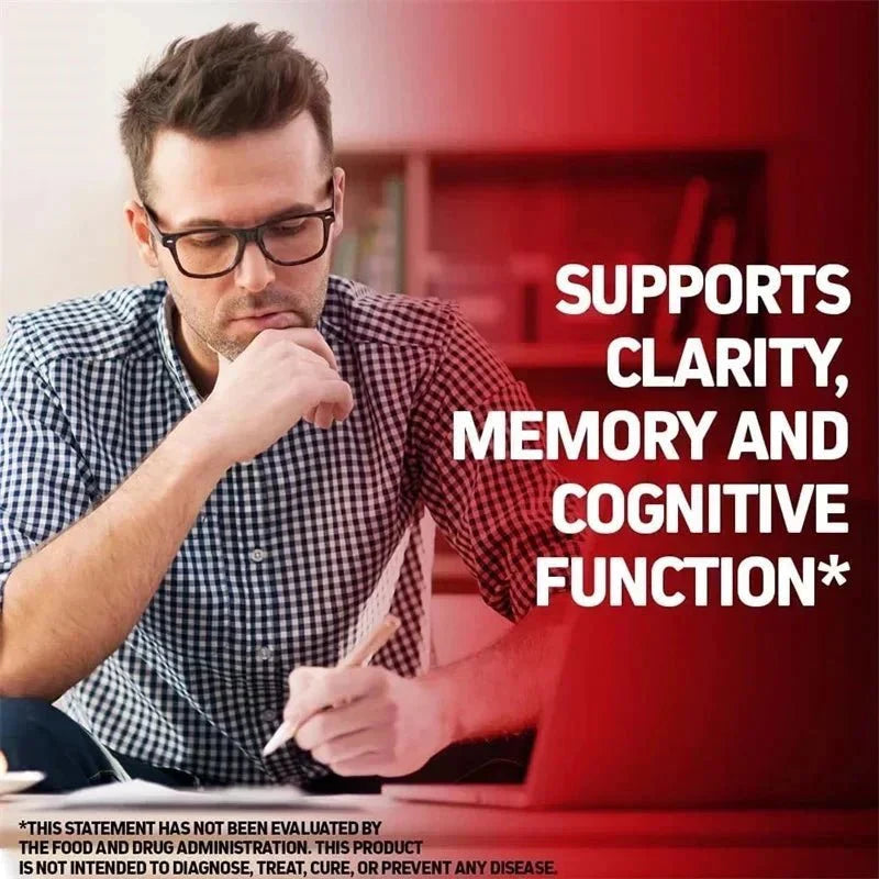 Korean Red Panax Ginseng Capsules - Increases Energy, Mood, Stamina & Performance Supports Mental Health