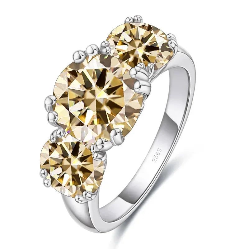 MyClosetAid 2CT Moissanite Ring VVS1 Lab Diamond Solitaire Ring — comparison shot