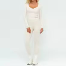 Women's Yoga Set 2 Piece Tracksuit Long Sleeve Sportswear