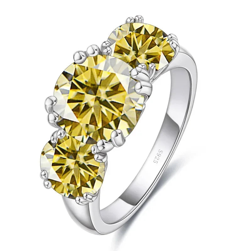 MyClosetAid 2CT Moissanite Ring VVS1 Lab Diamond Solitaire Ring — color detail