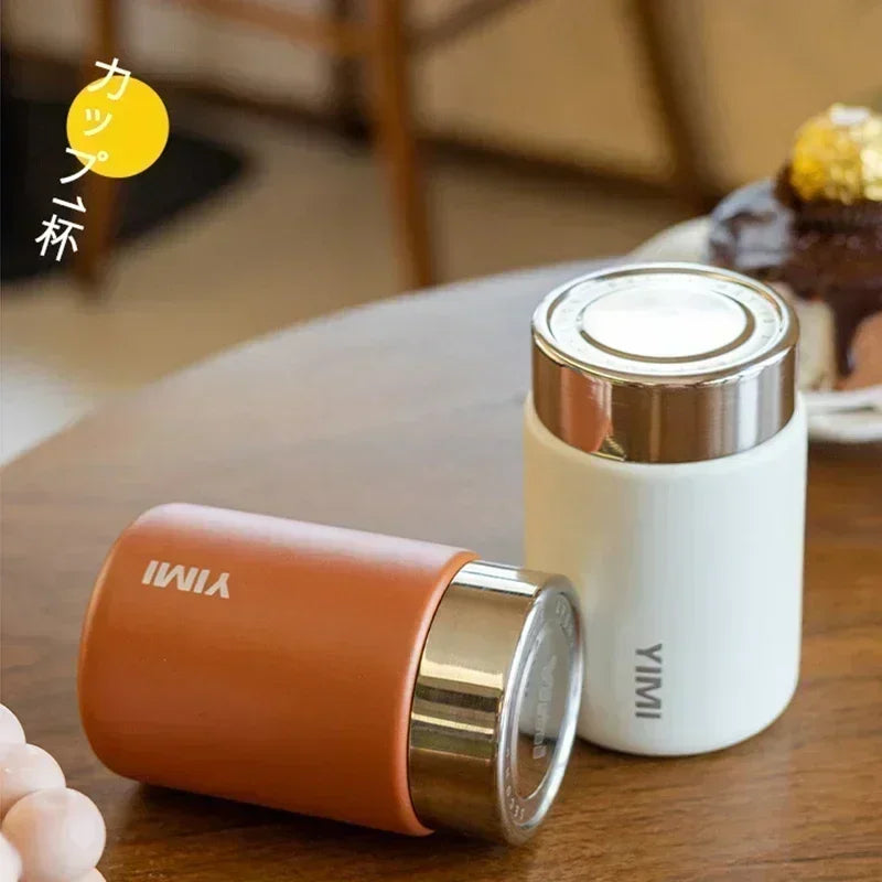 230ml Mini Stainless Steel 316 Thermos Mug Fashion Portable Pocket Vacuum Flask Coffee Tea Thermal Water Bottle Tumbler — view 3
