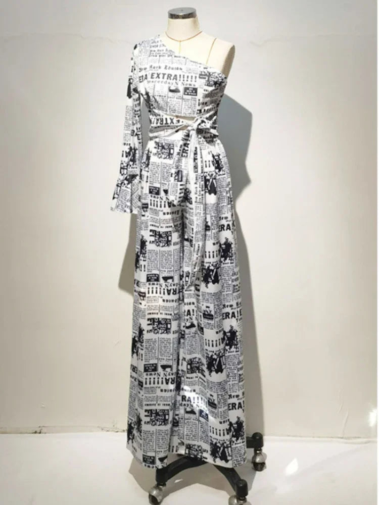 Envy NYC Envy NYC Dynasty Wide Leg Jumpsuit — lifestyle worn / used context