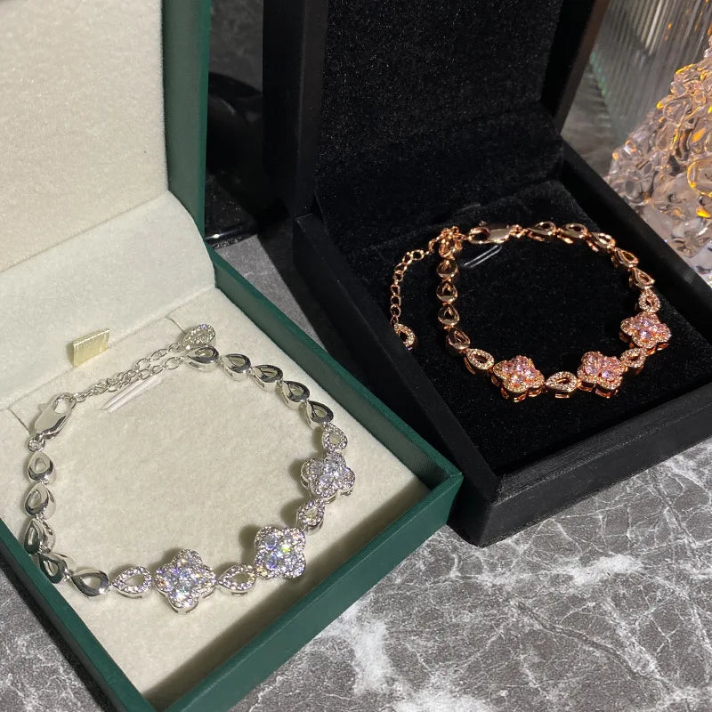 MyClosetAid Four petal flower bracelet — lifestyle context