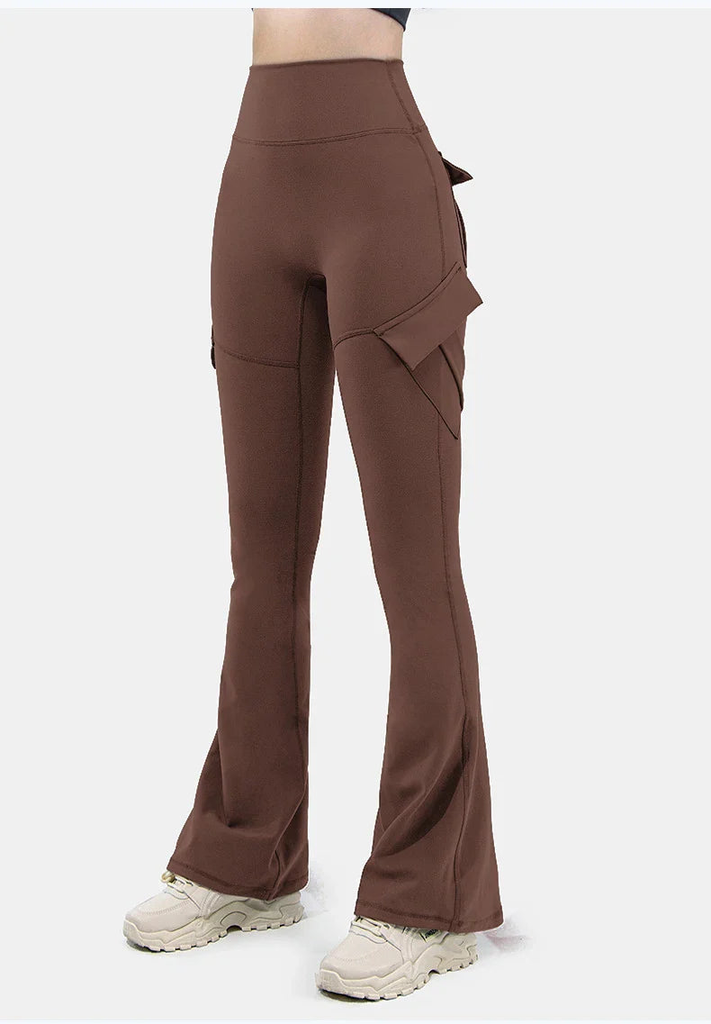 MyClosetAid Wide Leg High Stretch Yoga Leggings — product on model