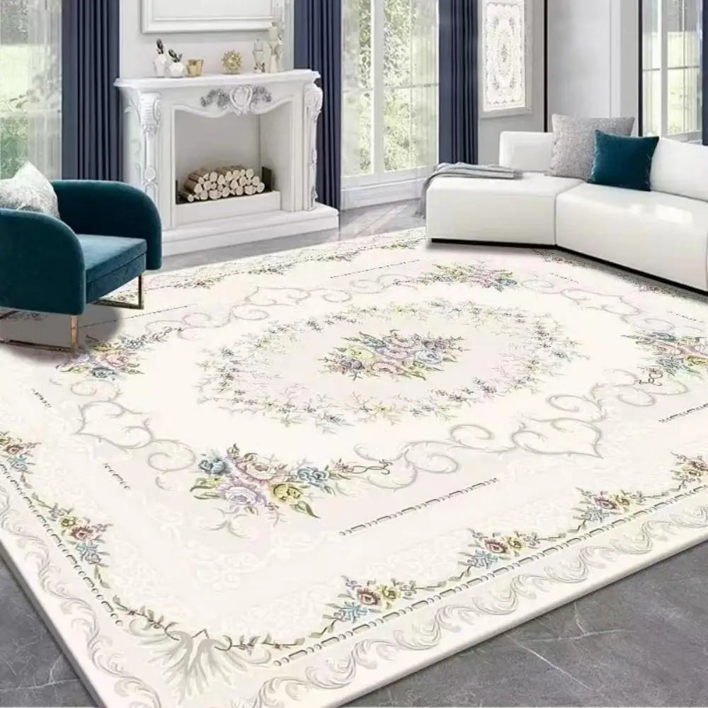 Perfecsy VIKAMA Boho Luxury Carpet Crystal Velvet Bedroom Living Room Mat Home Decor Vintage Exotic Modern Minimalist Large A