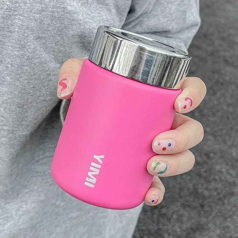 230ml Mini Stainless Steel 316 Thermos Mug Fashion Portable Pocket Vacuum Flask Coffee Tea Thermal Water Bottle Tumbler — view 6