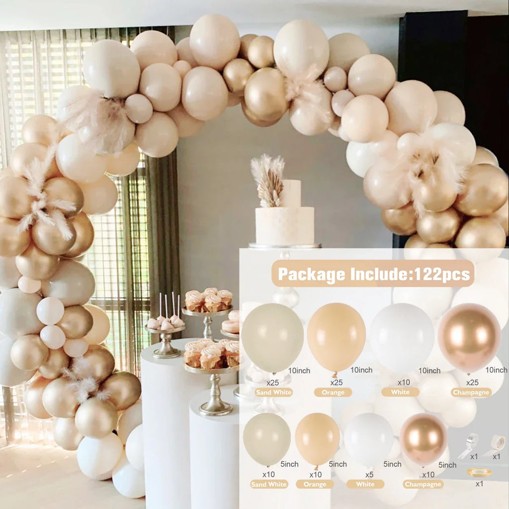 Perfecsy Pink Gold Balloon Garland Arch Kit Birthday Party Decor Kids Girl Wedding Birthday Party Baloon Supplies Baby Shower