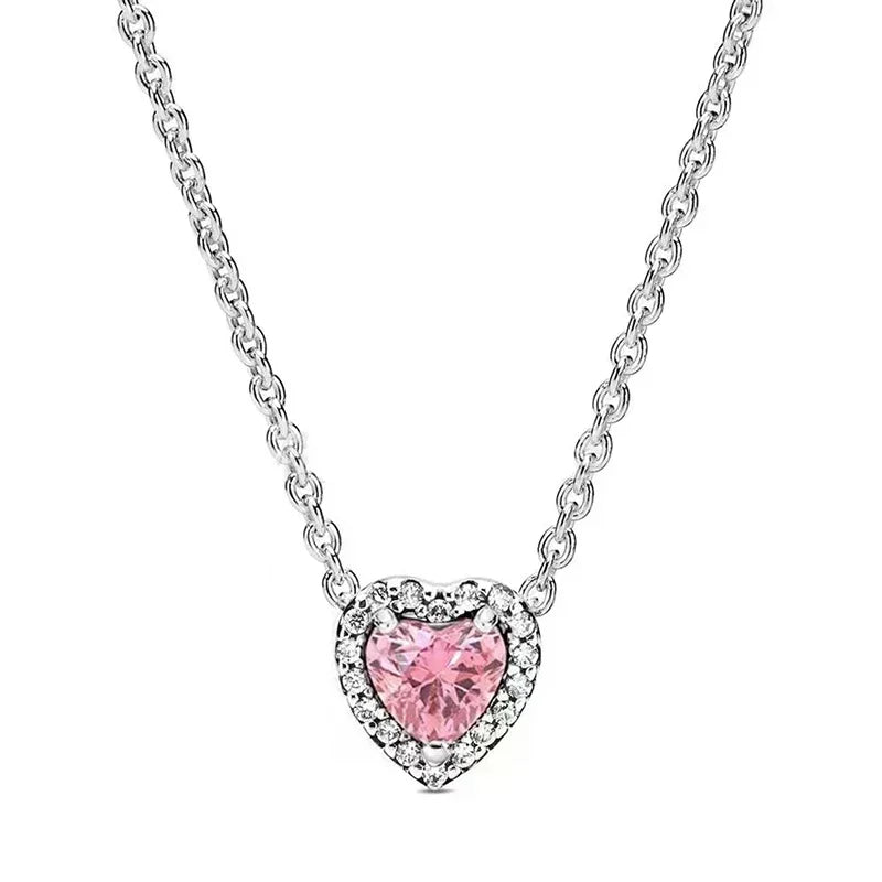 MyClosetAid Colorful Heart-Shaped Necklace — in-use photo
