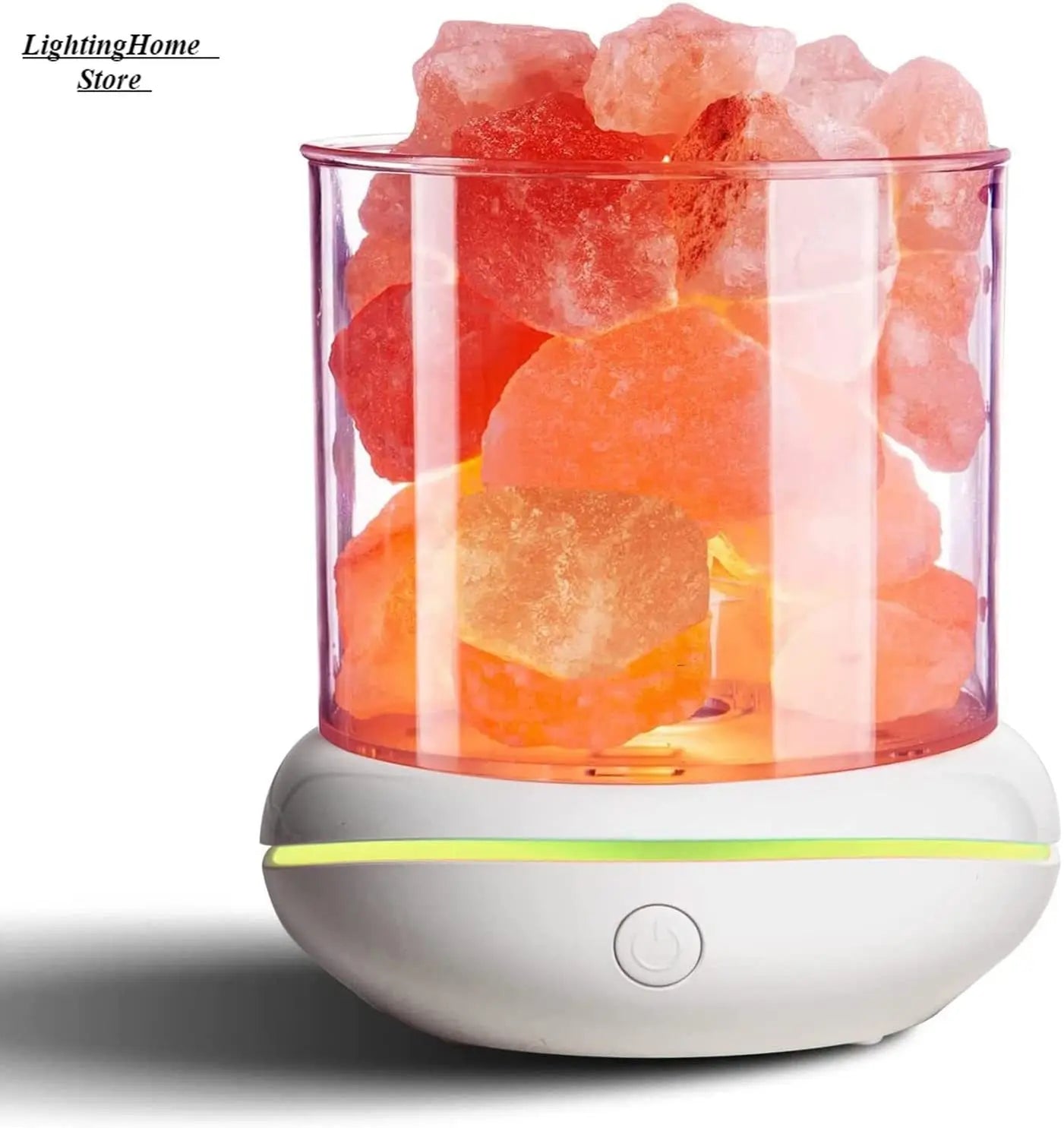 Perfecsy Aroma lamps Natural Himalayan Salt Lamp USB Pink Salt Rocks Lamp Multi-Color Romantic Night Light for Original Birth