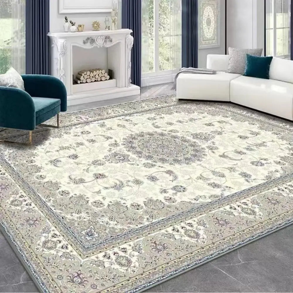 Perfecsy VIKAMA Boho Luxury Carpet Crystal Velvet Bedroom Living Room Mat Home Decor Vintage Exotic Modern Minimalist Large A