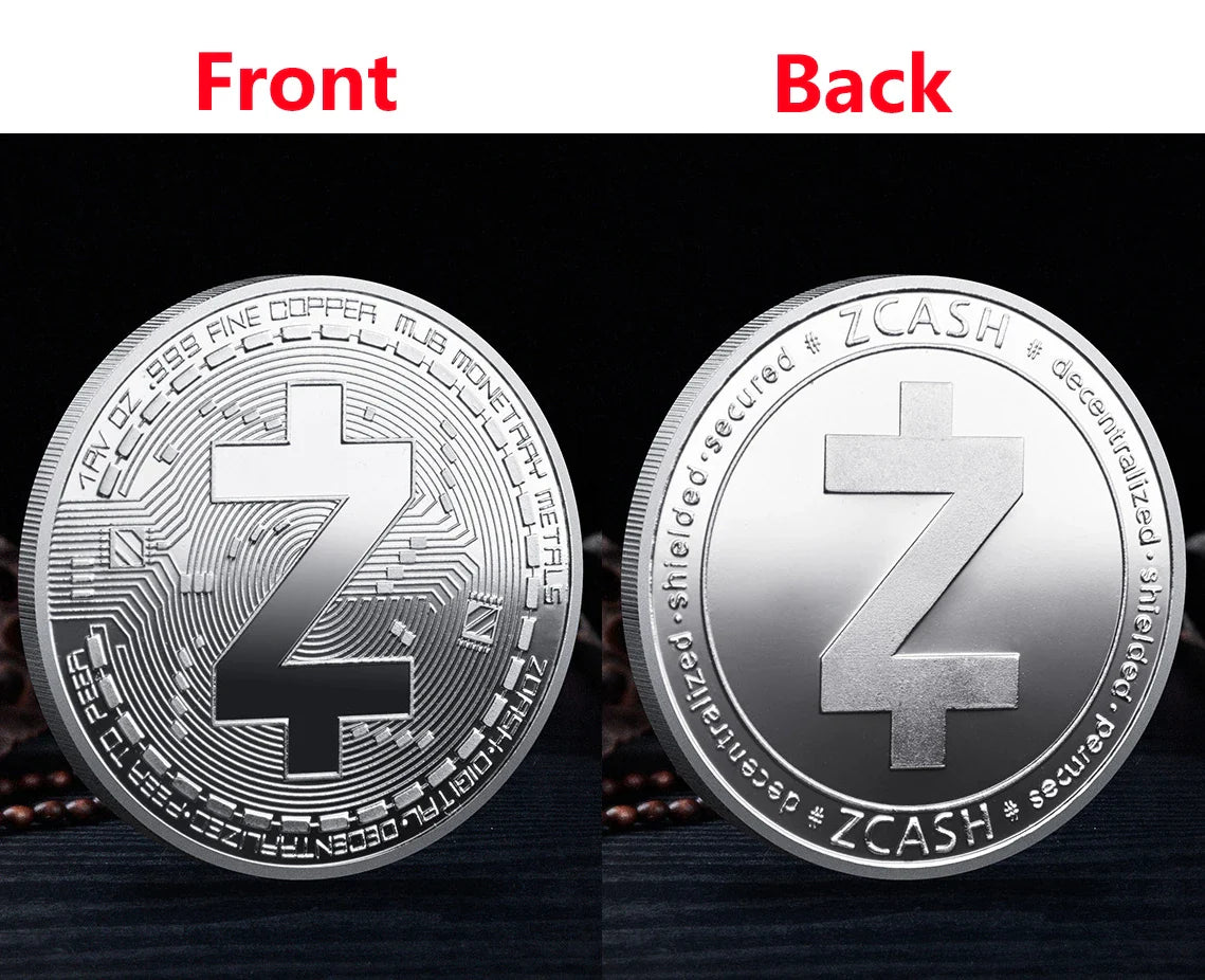 Bitcoin BTC ETH ADA XLM SHIB DOGE XRP SOL DOT LINK LTC UNI Coin Physical Metal Crypto Currency Coin Collection with Plastic Case