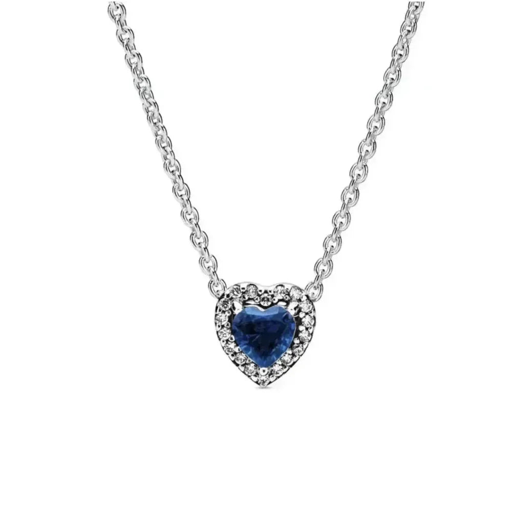 MyClosetAid Colorful Heart-Shaped Necklace — side view