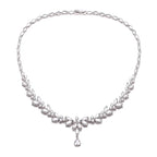 Envy NYC Brilliant Zirconia Leaf Necklace, Earrings & Bracelet Set — detail shot 10