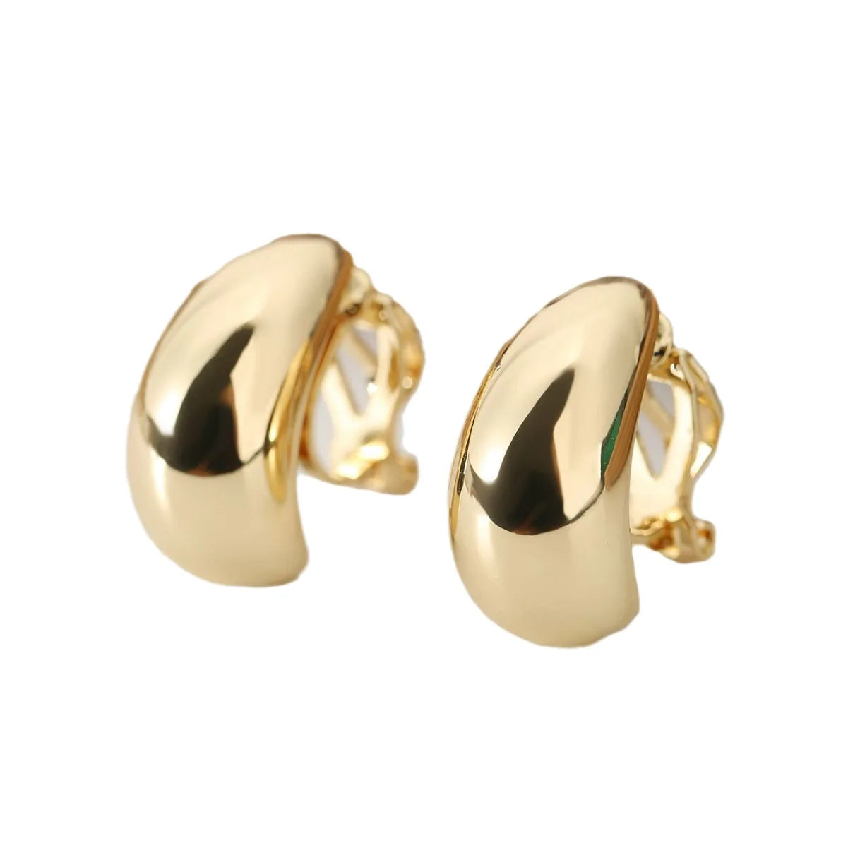 Envy NYC Envy NYC Luxury Droplet Zinc Clip-On Earings — lifestyle worn / used context