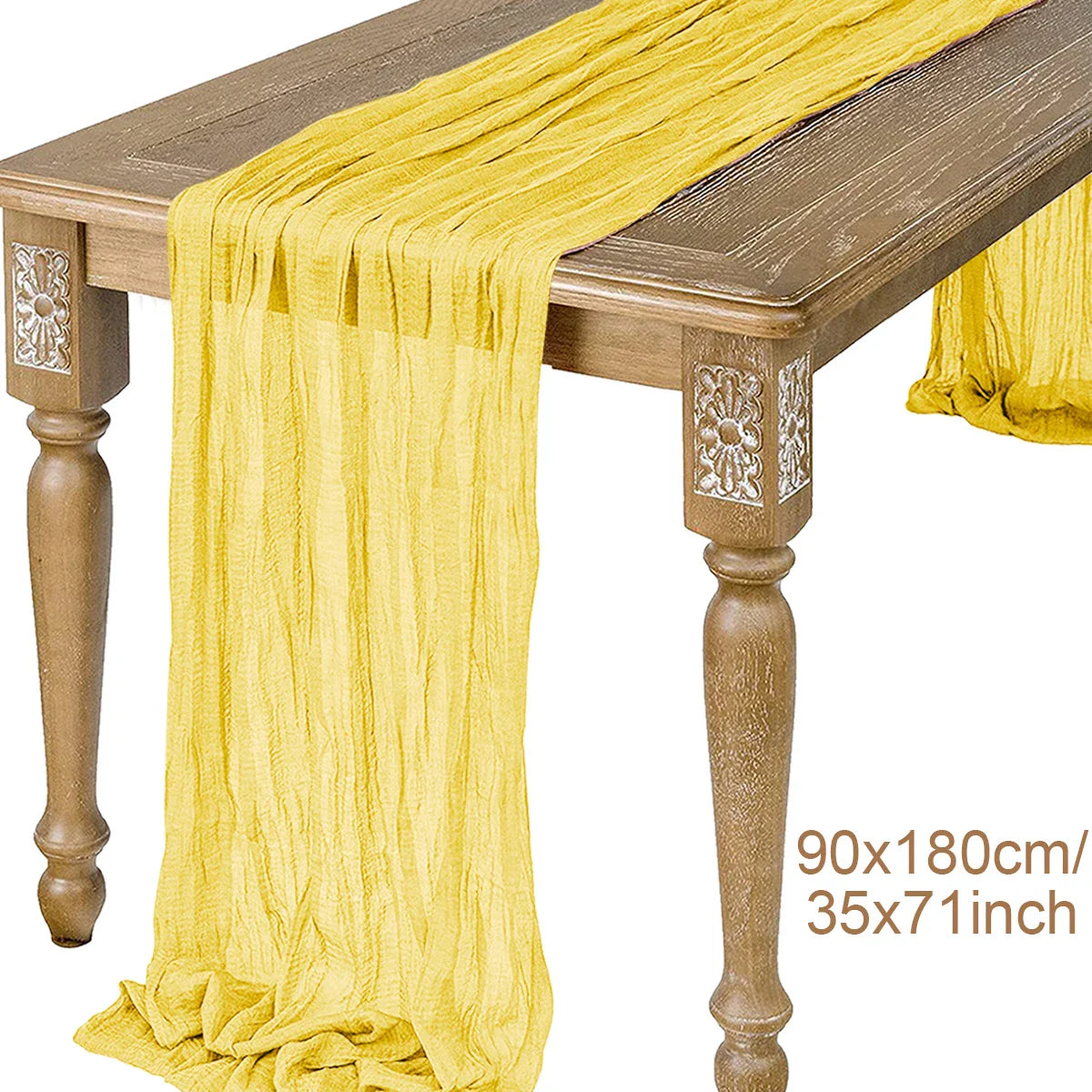 Perfecsy Semi-Sheer Gauze Table Runner Sage Cheesecloth Table Setting Dining Vintage Wedding Party Christmas Banquets Arches 