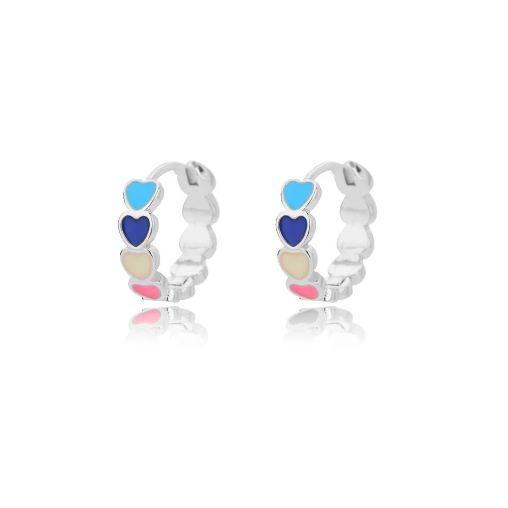 SORI STYLE Minimalist Star Hoop Earrings for Everyday Elegance — back view