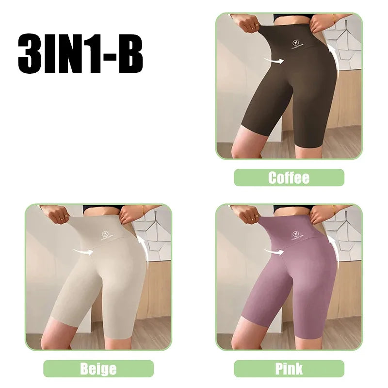 Perfecsy M-XL Women Shorts Sports Shorts For Women New Cycling Jogging Fitness High Waist Push Up Gym shorts Leggings Yoga Cl