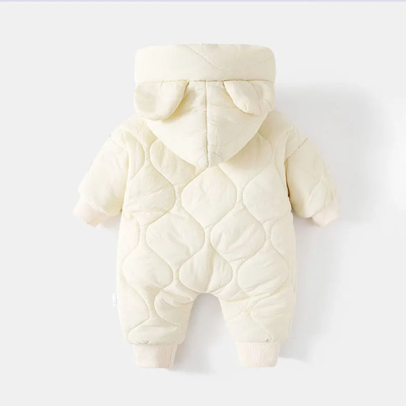 SORI STYLE Warm Winter Baby Romper Bear Jumpsuit — lifestyle context