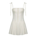 Envy NYC Envy NYC Pleated Sleeveless Corset Mini Dress — detail shot 7