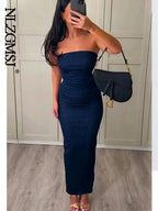 Envy NYC Envy NYC Denim Strapless Stretch Dress — main product shot