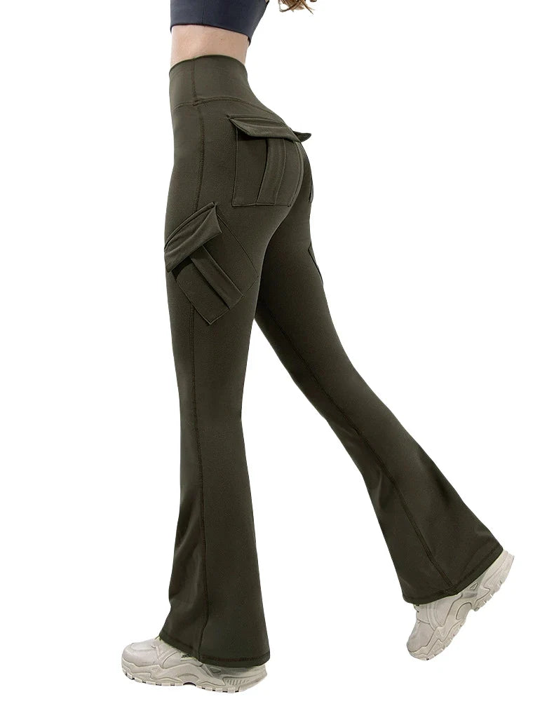MyClosetAid Wide Leg High Stretch Yoga Leggings — feature highlight