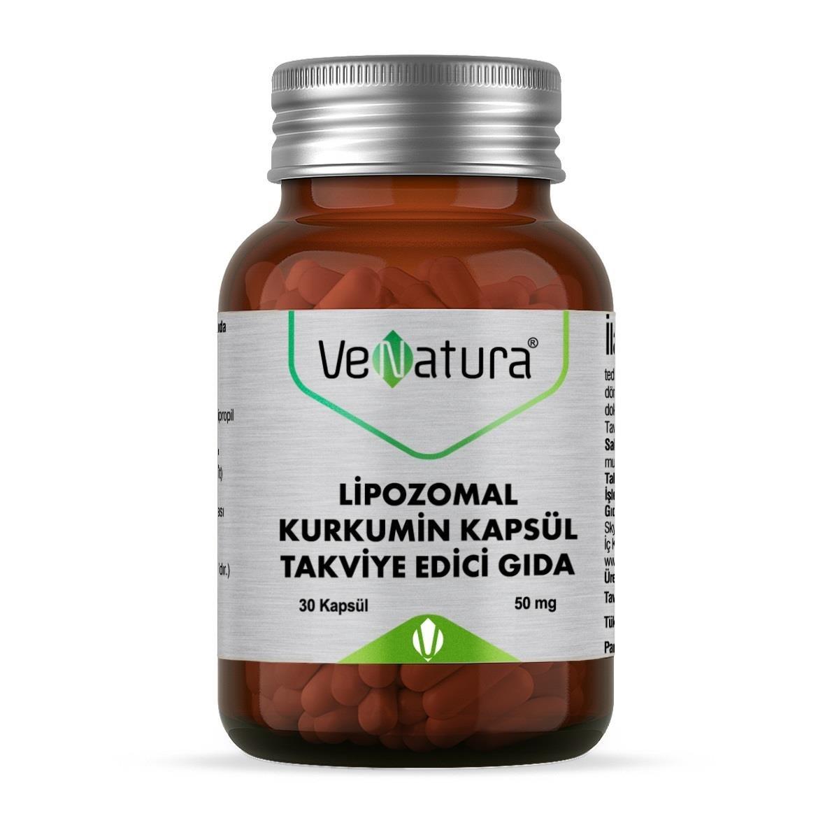 VeNatura Lipozomal Kurkumin 30 Capsules - Natural Anti-Inflammatory Dietary Supplement