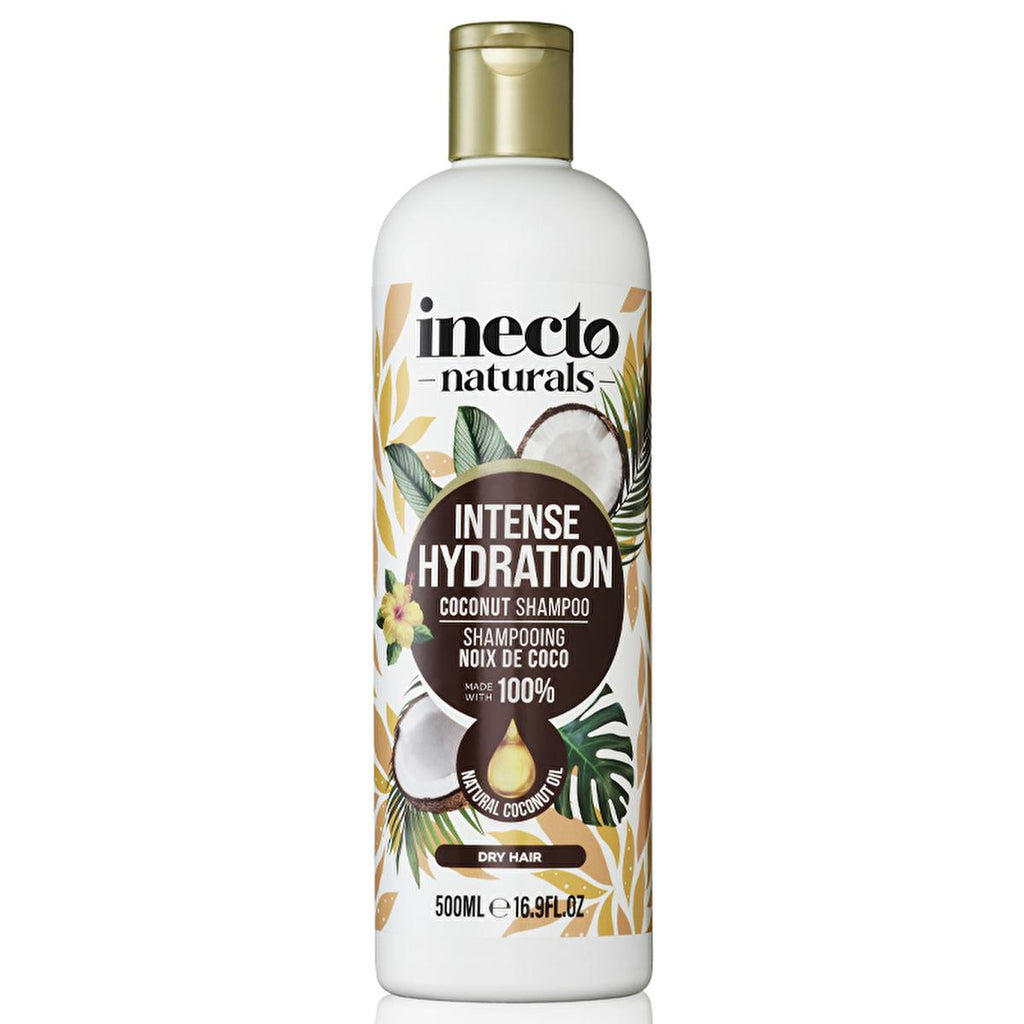 Inecto Coconut Oil Shampoo 500ml - Nourishing Dry Hair with Organic Coconut Oil