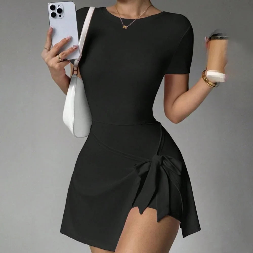 Cloud Hide Women's Tennis Skort Dress with Built-In Shorts
