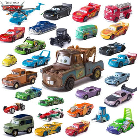 Mandotos Disney Pixar Cars 1 55 Metal Alloy Diecast Toy Car Set Lightning McQueen Mater Jackson Storm The King