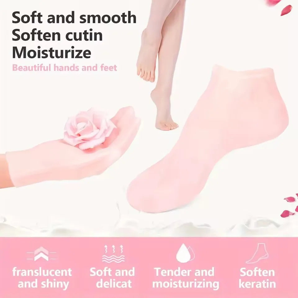 MyClosetAid Silicone mask cover, reusable hydrating three-piece set — back view