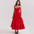Envy NYC Envy NYC Black Elegant Corset MIDI Dress — detail shot 7