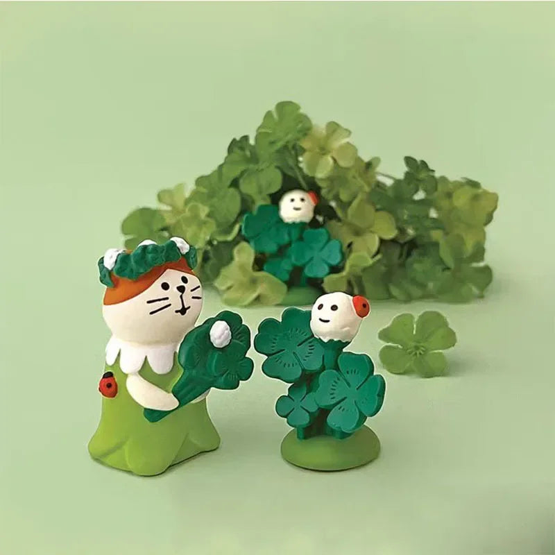 Perfecsy Spring-flowering Scene Decorate Home Decoration Garden Farm Scene Series Bookshelf Decoration Set Children's Toy Dol