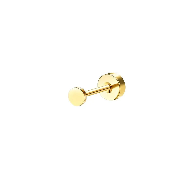 SORI STYLE Bobisty Stud Hoop Earrings — product on model