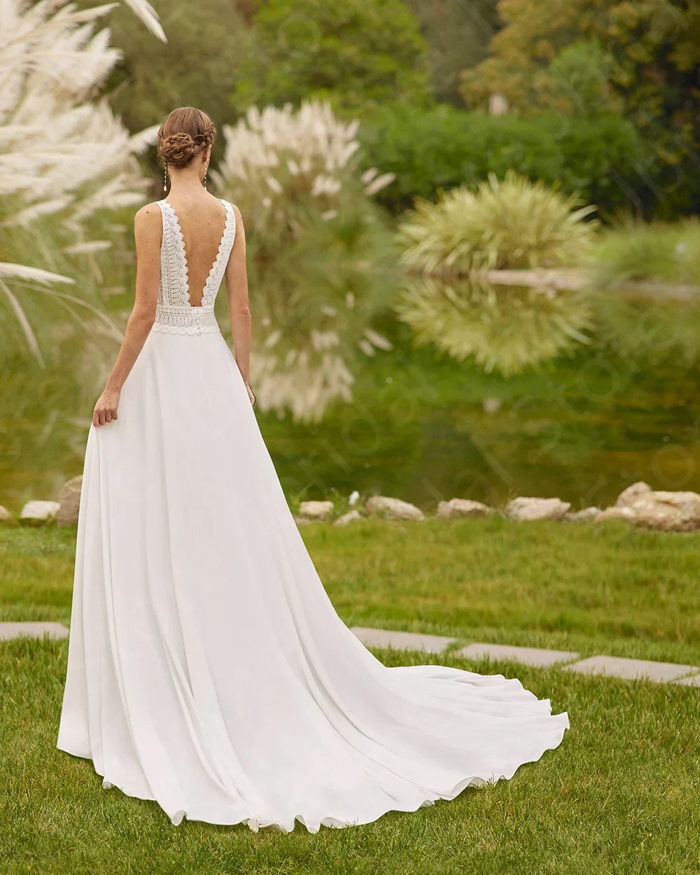 Envy NYC Envy NYC Summer Boho Wedding Dress — construction detail