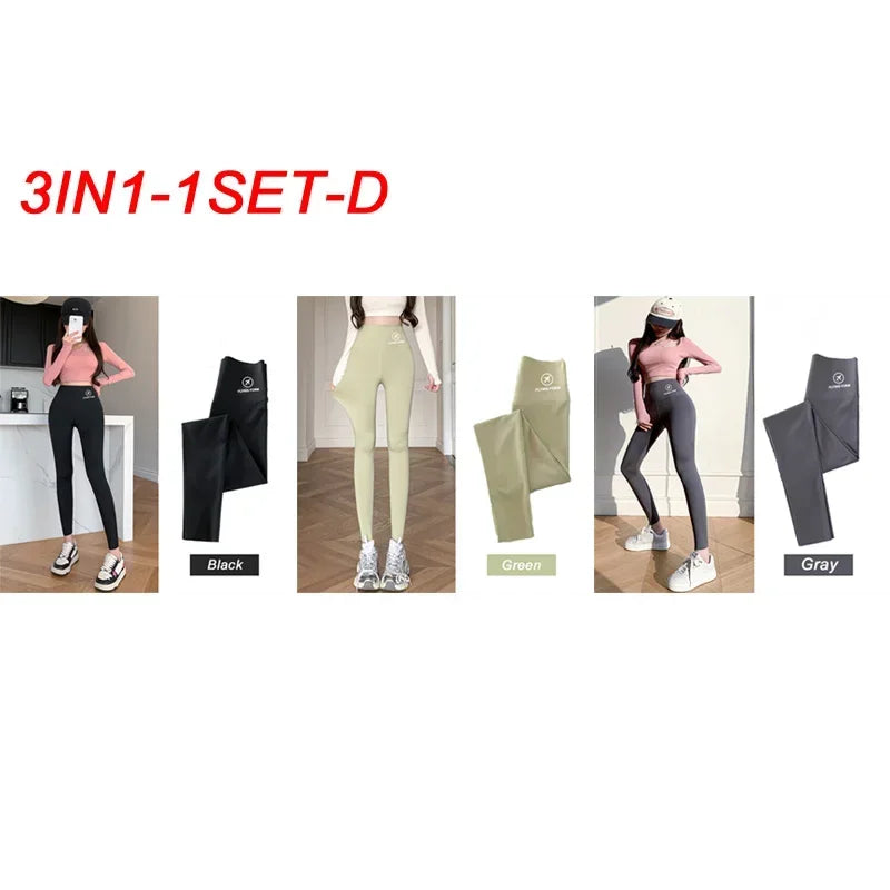 M-XL Shark pants women wear spring  autumn winter thin high-waisted belly lift hip yoga tights small feet black leggings