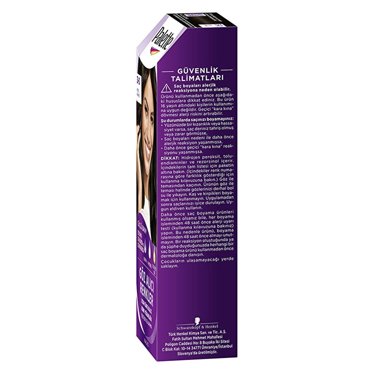 Palette Hair Dye - 3-0 Dark Brown with Keratin & Nourishing Oils for Vibrant Color