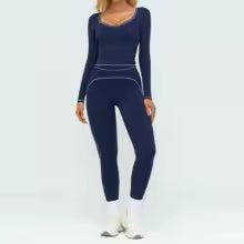Women's Yoga Set 2 Piece Tracksuit Long Sleeve Sportswear